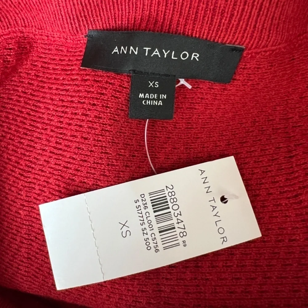 NEW ANN TAYLOR Flare High Waist Burgundy‎ Knit Sweater Skirt XS